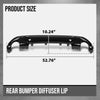 G-PLUS Rear Diffuser Compatible with BMW F48 F49 X1 Base Model 2016 2017 2018 2019 2020 2021, Only Fit Base Model, Not Fit M Sport Rear Bumper Diffuser Lip Gloss Black