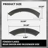 G-PLUS Rear Left & Right Fender Flares 4PCS Compatible with Ford Explorer 2020 2021 2022 Wheel Opening Molding Arch Trim, Factory Style