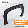 G-PLUS Fender Flares Fit 2007-2013 Chevy Silverado 1500 Fleetside 69.3" Short Bed Crew Cab/2007 Silverado New Body Style(Not Fit GMC/Regular&Extended Cab) Textured Wheel Protector Cover