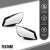 G-PLUS Headlight Lens Cover Compatible with Benz GLC-Class W253 CLA250 CLA45 AMG 2016-2019 Left & Right Front Headlamp Lens Cover Clear