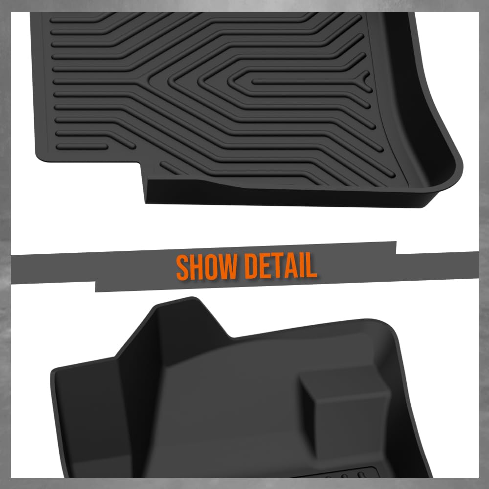 G-PLUS TPE Floor Mats Fit Nissan Altima 2014-2015 / Maxima 2016-2020 1st & 2nd Row Truck Accessories Cargo Liners All Weather Protection 3PCS Black Alfombras para Carro