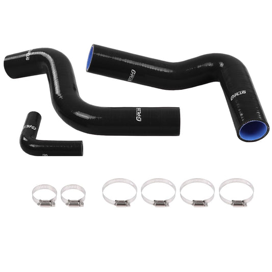 G-PLUS Radiator Silicone Hoses Compatible with Ford Mustang 1964 1965 1966 1967 1968 Black