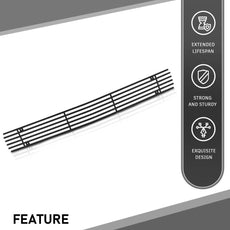 G-PLUS Grille Insert for Chevy Blazer C/K Pickup Suburban Tahoe 1994-1999 Black Close-up View