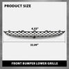 G-PLUS Front Bumper Grille Grill Compatible with Jaguar F-Type 2014-2017 Replacement for T2R2860