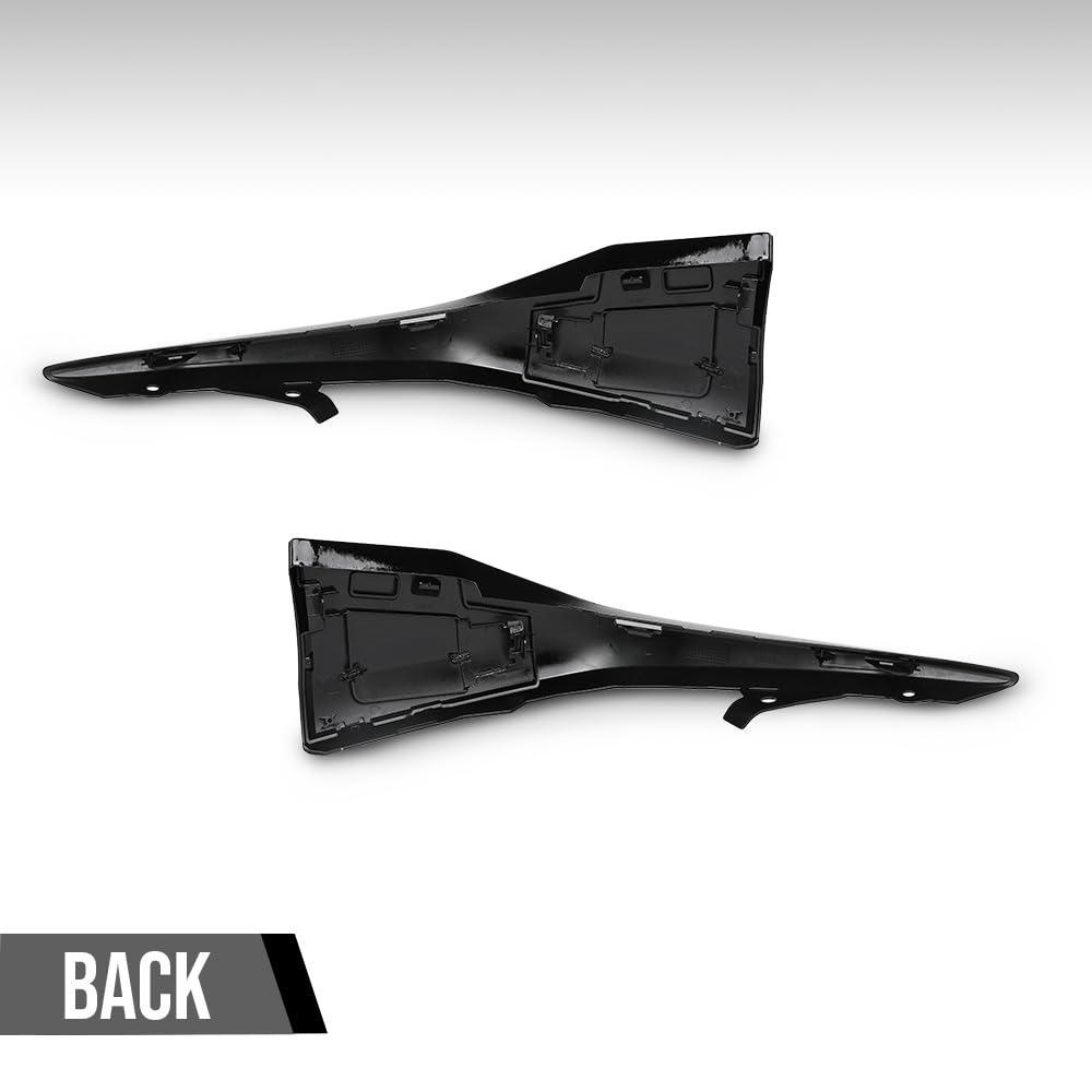 G-PLUS Left Right Front Bumper Side Lower Trim Compatible with Toyota Camry SE 2025 TO1046135, TO1047135 Glossy Black