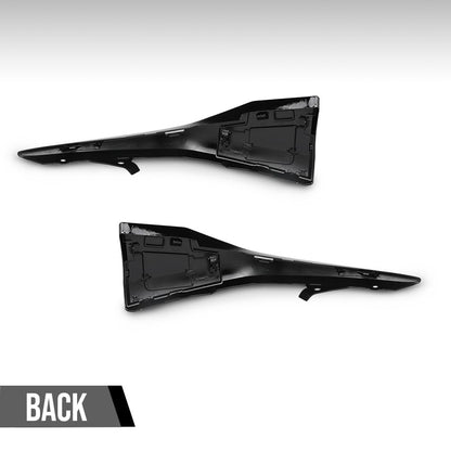 G-PLUS Left Right Front Bumper Side Lower Trim Compatible with Toyota Camry SE 2025 TO1046135, TO1047135 Glossy Black