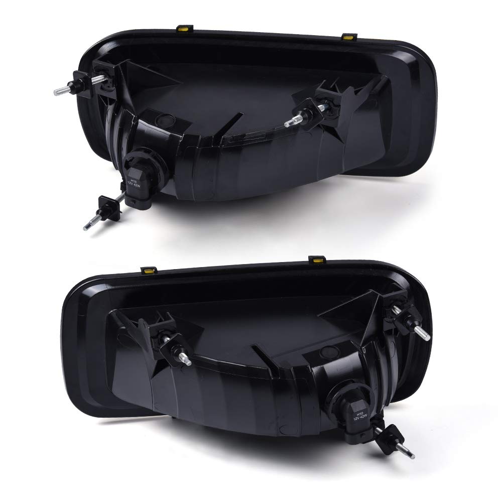 G-PLUS Bumper Fog Lights Compatible With 2004-2006 F150/ 2006 Lincoln Mark LT Pickup Truck, Driving Fog Lamps w/Bulb Driver & Passenger Pair Yellow Lens