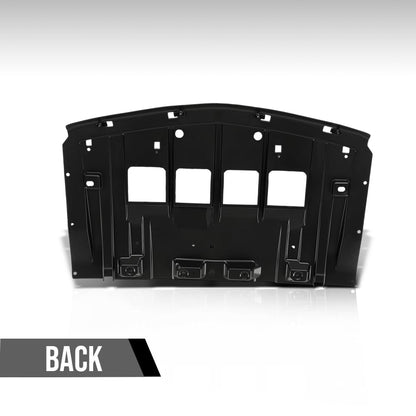 G-PLUS Front Engine Splash Shields Compatible with Chevy Camaro ZL1 Coupe 2017-2022 84142146, GM1228158 Black