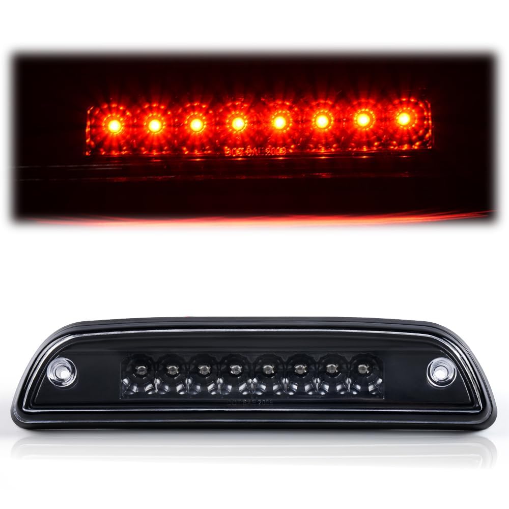 G-PLUS LED 3rd Brake Light Fit Toyota Tacoma 1995-2015,Signal Stop Cargo Third Tail Lamp Clear Lens Black Housing