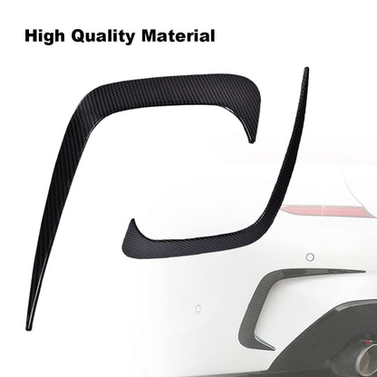 G-PLUS Rear Bumper Spoiler Air Vent Trim Cover Replacement for 2019-2021Bmw 3 Series G20 (Carbon Black)