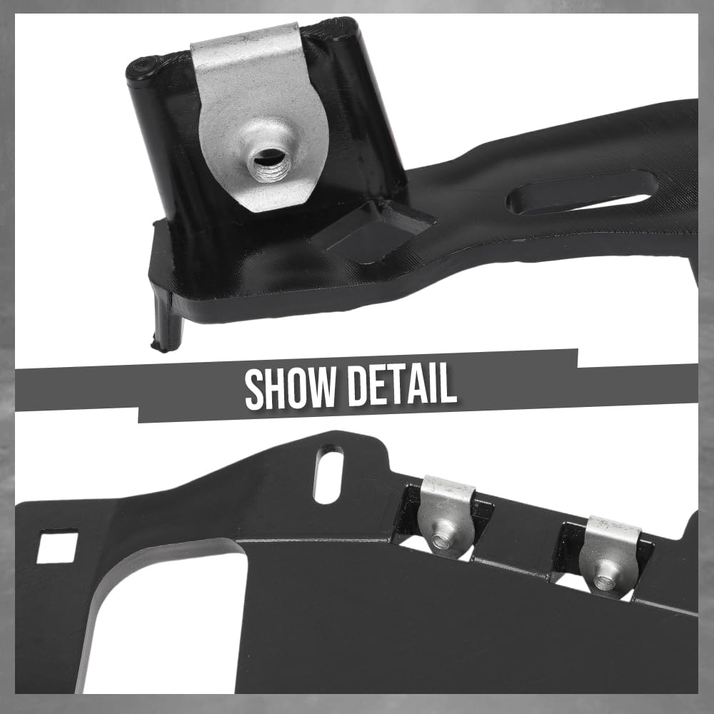G-PLUS Left Headlight Bracket Compatible with Chevy Corvette C5 1997-2004 16523679, 16523681 Black