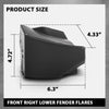 G-PLUS Fender Molding Front Lower Passenger Side Compatible with Toyota Highlander 2020-2023 TO1299100, 756010E090C0 Black