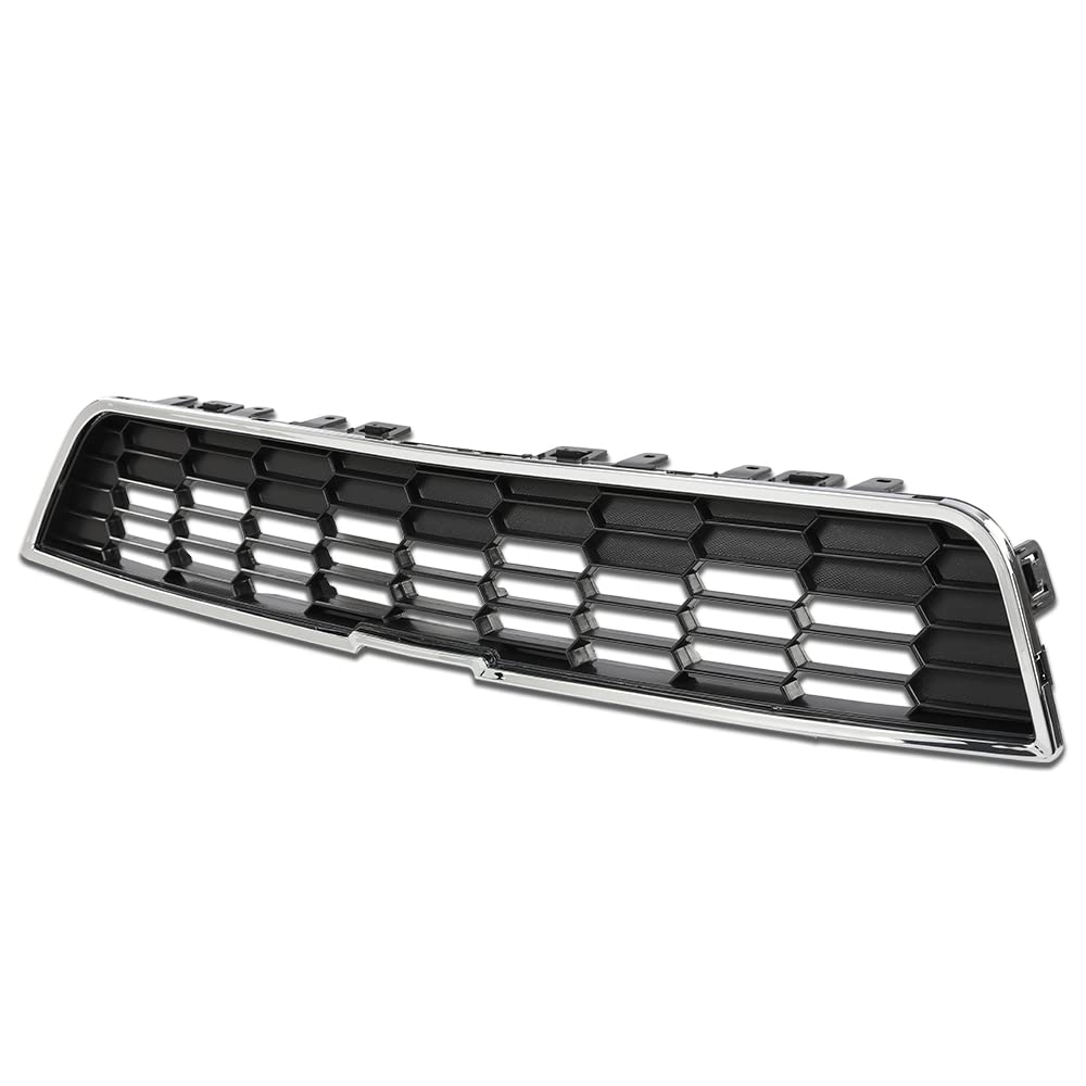 G-PLUS Front Upper Bumper Grille Grill Chrome Compatible with 2012-2016 Chevy Sonic 95215846 Bumper Grille Trim