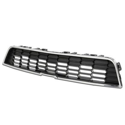 G-PLUS Front Upper Bumper Grille Grill Chrome Compatible with 2012-2016 Chevy Sonic 95215846 Bumper Grille Trim