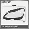 G-PLUS Headlight Lens Cover Compatible with Benz E-Class W212 E350 E500 E63 2014 2015 2016 Left & Right Side A2129063403, A2129063303 Front Headlamp Lens Cover Clear