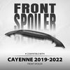 G-PLUS Front Spoiler Compatible with Porsche Cayenne 2019 2020 2021 2022, Fit Base and S Models. with Sport Package 9Y0807061KG2X, 9Y0807061DG2X Black