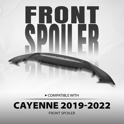 G-PLUS Front Spoiler Compatible with Porsche Cayenne 2019 2020 2021 2022, Fit Base and S Models. with Sport Package 9Y0807061KG2X, 9Y0807061DG2X Black