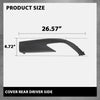 G-PLUS Lower Valance Rear Driver Side Cover Bumper End Compatible with LX RX350 (submodel: Base, F Sport) 2016-2019, Fit LX RX350L Base 2018-2019 521780E010, LX1195106 Black Plastic