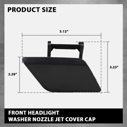 G-PLUS Headlight Washer Nozzle Jet Cover Cap Pair Compatible with Benz C-Class W204 C250 C300 C350 C63AMG 2012-2015 A2048804224