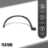 G-PLUS Front Left Fender Flare Opening Molding Trim Compatible with BMW X1 sDrive28i 2017-2022, Fit BMW X1 xDrive28i 2016-2022 51777332337, BM1290114 Black