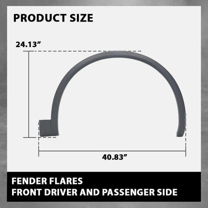 G-PLUS Front Fender Flares Compatible with Audi Q5 Base 2018 2019 2020, Not Fit SQ5 or Q5 S-line 2PCS Left & Right Wheel Opening Molding Arch Trim, 80A853718EGRU, Factory Style