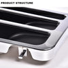 G-PLUS Front Grille Compatible with 1992-1997 Ford F250 F350 Platinum Chrome w/Emblem Truck Replacement