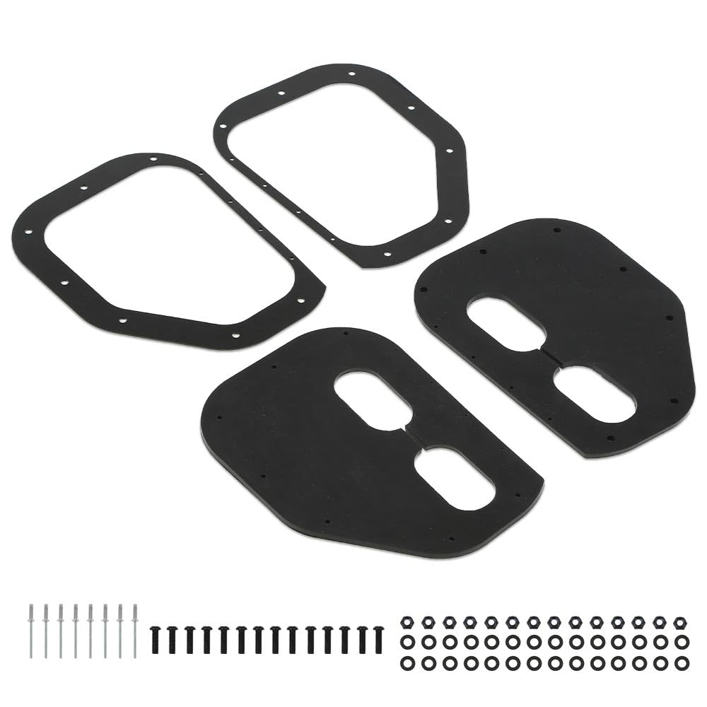 G-PLUS Hood Rubber Seal Kit Compatible with All Hummer H1 or Military Hmmwv M998 M1045 M1114 M1151 M1123 Black