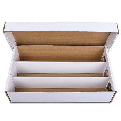 G-PLUS Card Storage Box Cardboard Baseball Monster Trading Card 3000 Count Versatile Corrugated Cardboard Box 2 Pack