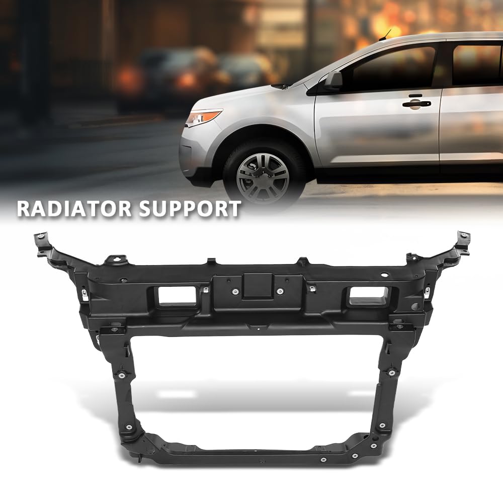 G-PLUS Radiator Support Assembly Compatible with Ford Edge 2011-2014 CT4Z16138C, FO1225230 Black