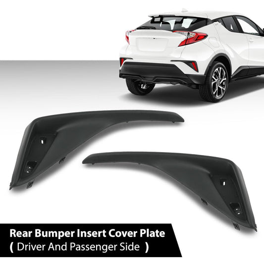 G-PLUS Bumper Insert Cover Plate Rear Driver and Passenger Side Compatible with Toyota Camry XSE SE 2021-2023 52163F4020 52164F4020 TO1139101 TO1138101