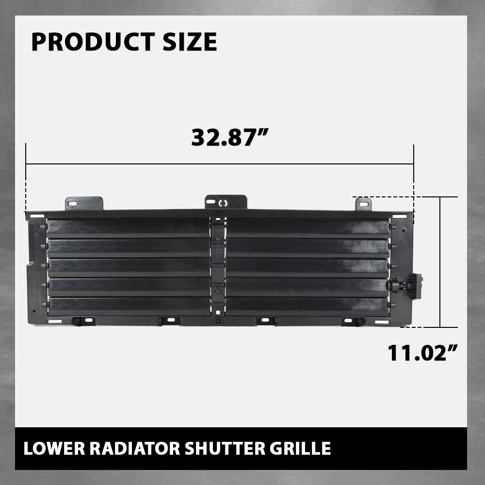 G-PLUS Lower Radiator Shutter Grille Assembly Compatible with Land Rover Discovery Sport 2020-2023,Fit Land Rover Range Rover Evoque 2020-2023