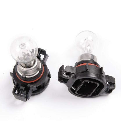 G-PLUS Bumper Fog Lights w/Bulbs Compatible With 2007-2014 GMC Acadia Yukon Pontiac/Chevy Avalanche Camaro Suburban Tahoe, Driving Lamps Pair,Smoky Lens Black Housing
