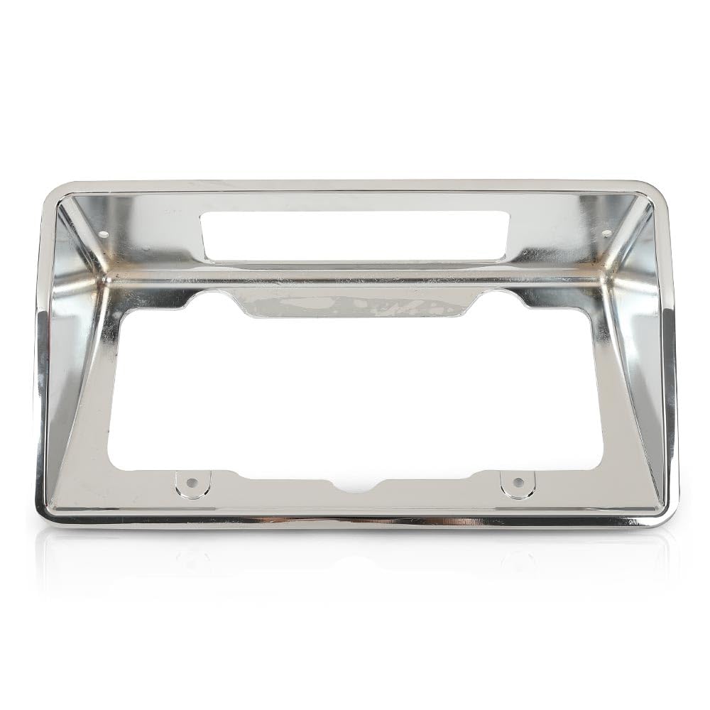G-PLUS Rear License Plate Bezel Housing Frame Compatible with Chevy Corvette 1968 1969 1970 1971 1972 1973 3919715 Chrome