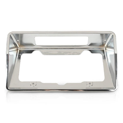 G-PLUS Rear License Plate Bezel Housing Frame Compatible with Chevy Corvette 1968 1969 1970 1971 1972 1973 3919715 Chrome
