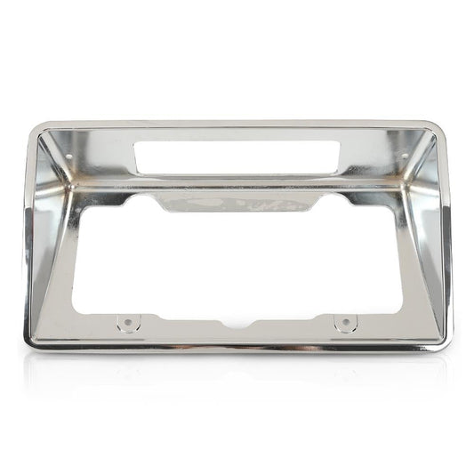 G-PLUS Rear License Plate Bezel Housing Frame Compatible with Chevy Corvette 1968 1969 1970 1971 1972 1973 3919715 Chrome