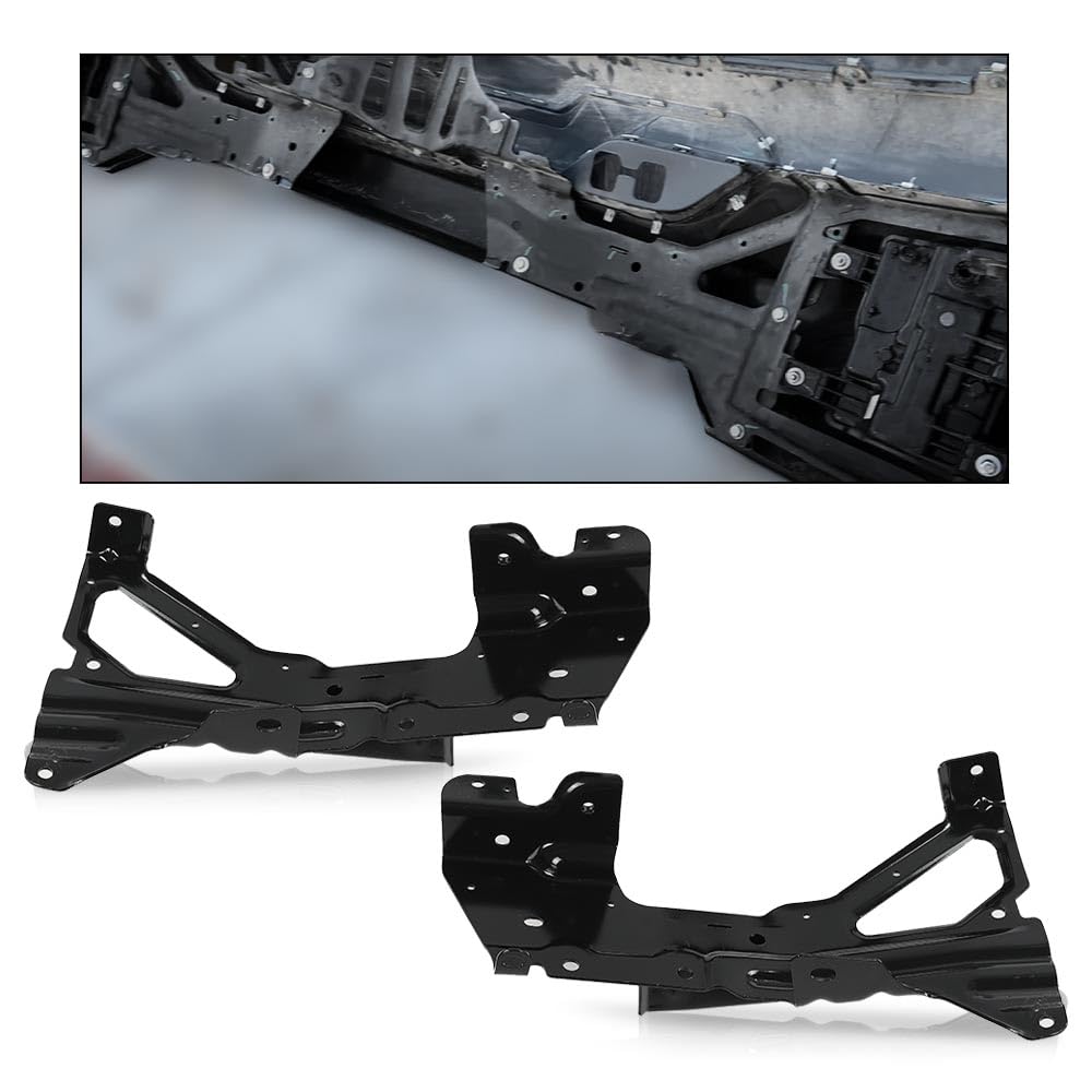 G-Plus Front Bumper Brackets Set Compatible with Chevy Silverado 1500 ( Custom, High Country, LS, LT, LTZ, SSV, WT ) 2016 2017 2018/ Fit Chevy Silverado 1500 LD ( Custom, LT, WT ) 2019 GM1063113 Black