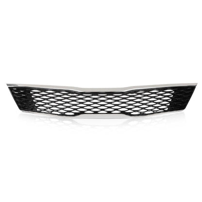 G-PLUS Front Upper Bumper Grille Assembly Compatible with Kia Optima LX EX 2016 2017 2018 Chrome ABS Grill 86350-D5020,KI1200189