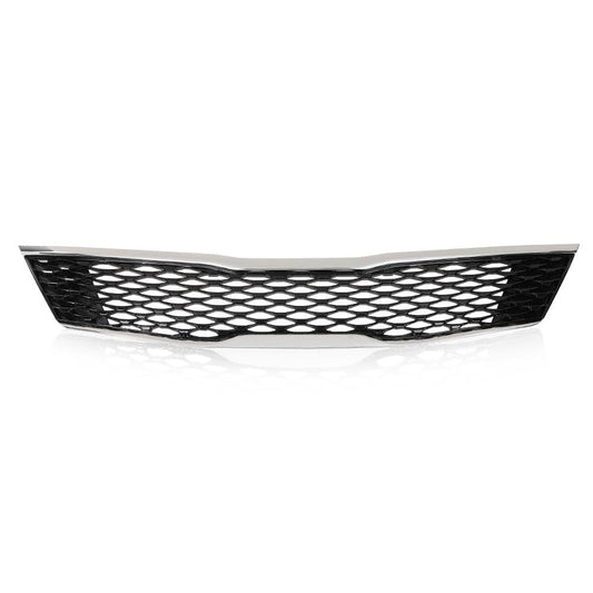G-PLUS Front Upper Bumper Grille Assembly Compatible with Kia Optima LX EX 2016 2017 2018 Chrome ABS Grill 86350-D5020,KI1200189