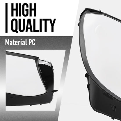 G-PLUS Headlight Lens Cover Compatible with Benz GLC Class W253 2016 2017 2018 2019 2539061601 Right Side Front Headlamp Lens Cover Clear