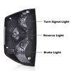G-PLUS Tail Lights Compatible with Toyota Tundra 2014-2021 Clear Lens Chrome Housing Left Driver & Right Passenger Tail Lamps 815500C100 Rear Brake Lamps Assembly Luces Traseras