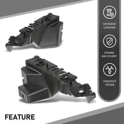 G-PLUS Pair Front Bumper Brackets, Compatible with Audi Q5 2009-2016/ SQ5 2014-2017, Left Driver & Right Passenger Side 2PCS, 8R0807284C, 8R0807283C