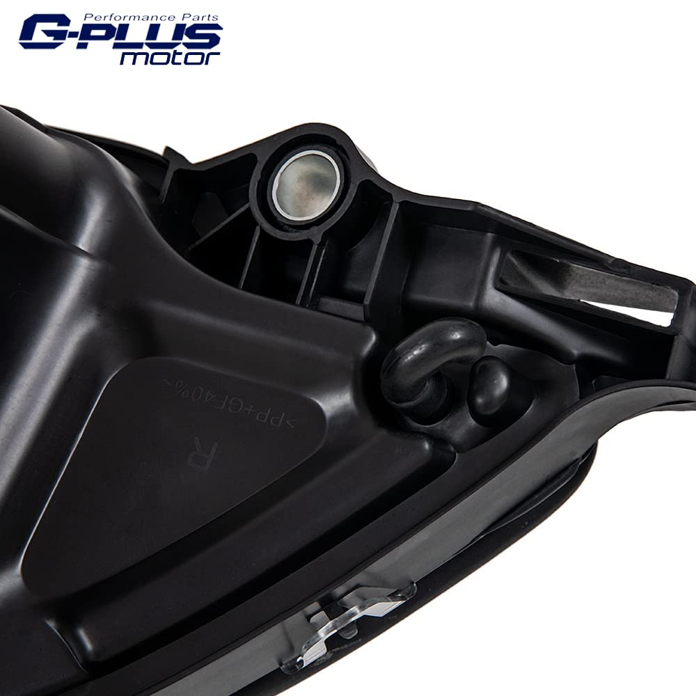 G-PLUS Headlights Assembly, Compatible with 2005-2012 Freightliner Columbia Models Right Bumper Headlamps, Smoky Lens Chrome Housing Amber Reflector