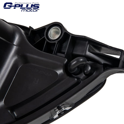 G-PLUS Headlights Assembly, Compatible with 2005-2012 Freightliner Columbia Models Right Bumper Headlamps, Smoky Lens Chrome Housing Amber Reflector