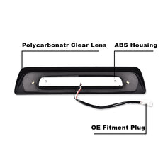 G-PLUS LED High Mount 3rd Brake Light for Toyota Tundra 2007-2018 Smoked Lens Additional Angle