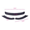 G-PLUS Front Lip Splitter Kit Compatible with 2013-14 Ford Mustang(Not Fit GT500 & Shelby), Car Carbon Lip Splitter Chin Spoiler Body Kit,Black