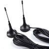 2 Pcs Set Car Magnetic Police Antenna 3-3/4" P71 Compatible for Ford Crown Victoria Impala Charger Explorer Tahoe Black