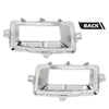 G-PLUS Fog Light Trim Set Compatible with Chevy Silverado 1500 High Country, LT, LTZ, WT 2014-2015/ Silverado 1500 LS, SSV 2015 Left&Right Chrome Silver 22944879, 22944880