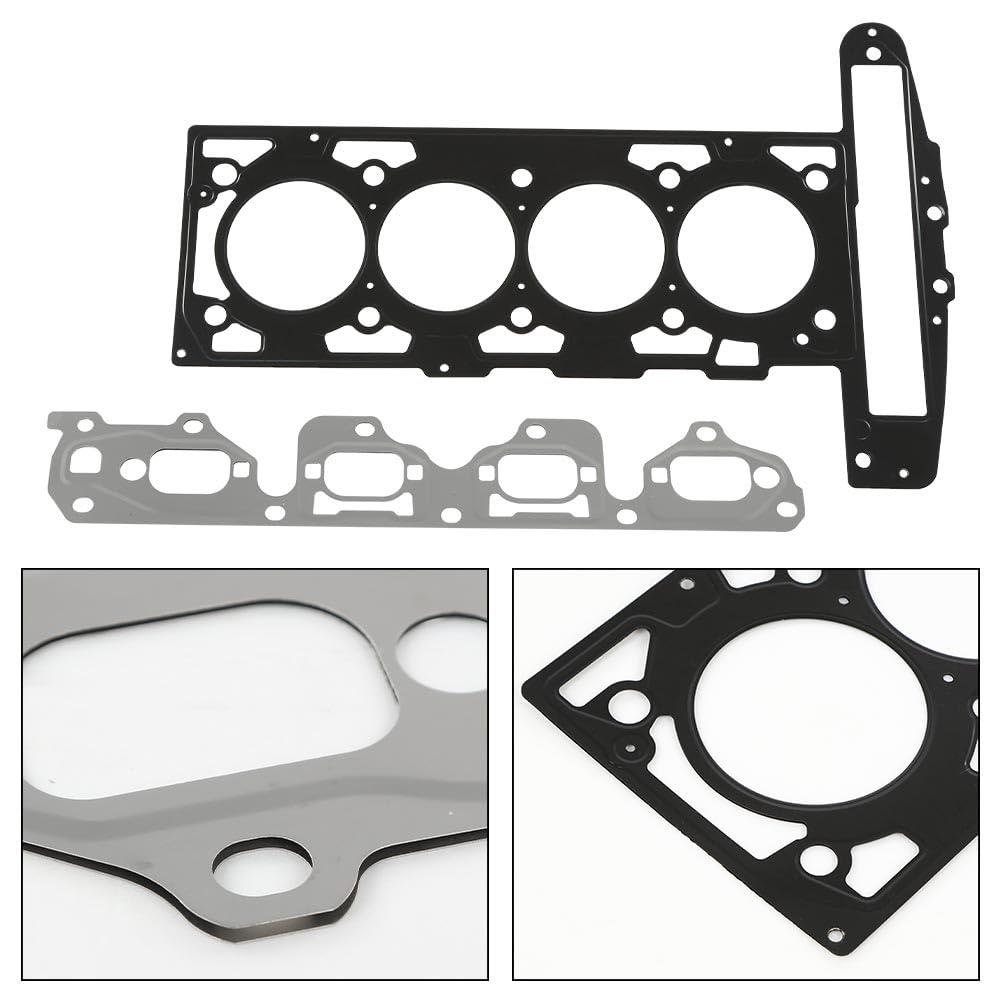 G-PLUS Head Gasket Set Bolts Compatible with Chevy Cavalier 2002-2005/Malibu 2004-2006,Fit Pontiac Sunfire 2002-2005,Fit Saturn Vue 2002-2005 2.2L 2198CC 134CID L4 DOHC HS26223PT-1 ES72196