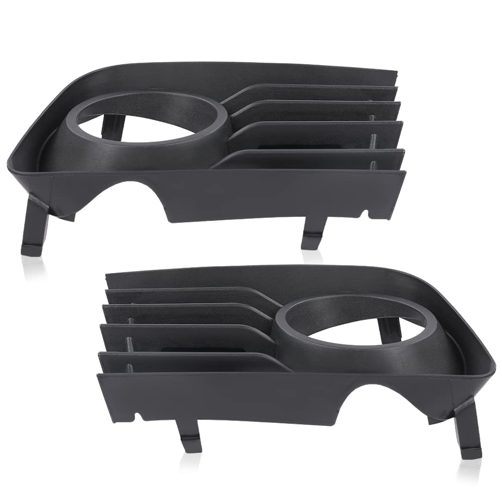 G-PLUS Fog Light Cover Grille Grill Compatible with Toyota Prius 2004 2005 2006 2007 2008 2009 with Hole Front Bumper Fog Lamp Cover 53112-47030 53113-47030