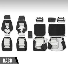 G-PLUS Seat Covers Set for Jeep Grand Cherokee 4 Door 2011-2019 Black Close-up View